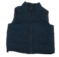 Tmavomodrá šusťáková zateplená vesta zn. George