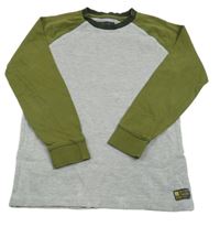 Šedo-khaki triko Next