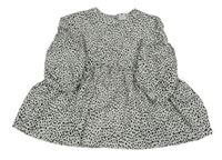 Bílo-černá puntíkatá halenka zn. Next