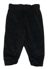 Černé plyšové tepláky Lupilu