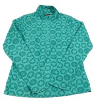 Zelená fleecová funkční mikina s hvězdami Crivit