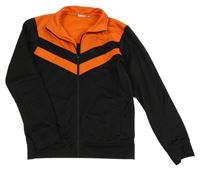 Černo-oranžová propínací thermo mikina Energetics