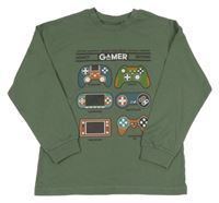 Khaki triko s ovladači Next