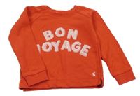 Červená mikina s nápisem Joules