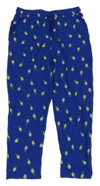 Tmavomodré lehké tepláky s ananasy Pepperts