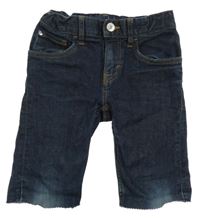 Tmavomodré riflové slim fit kraťasy Denim Co.