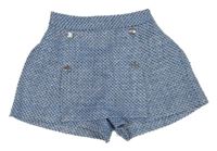 Světlemodré třpytivé kraťasy s gombíky River Island