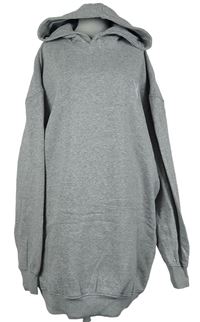Dámská šedá oversized mikina s logem Playboy a kapucí MissGuided 