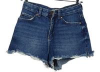 Dámské tmavomodré riflové roztřepené kraťasy Denim  