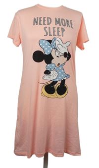 Dámská neonově růžová noční košile s Minnie Disney 