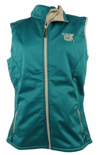 Dámská tyrkysová softshellová golfová vesta JAB