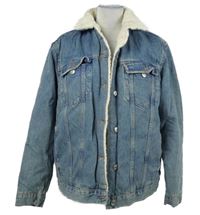 Dámská světlemodrá riflová zateplená bunda Topshop 