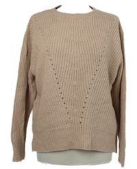 Dámský pudrový ažurový svetr Peacocks 