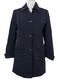 Dámský tmavomodrý šusťákový jarní kabát EWM 