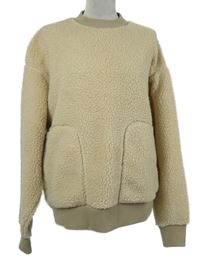 Pánská béžová huňatá mikina Asos 