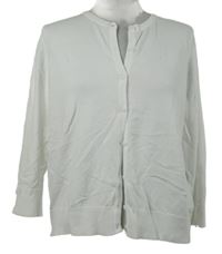 Dámský bílý propínací lehký svetr M&Co