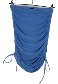 Dámská světlemodrá třpytivá nařasená sukně Shein 