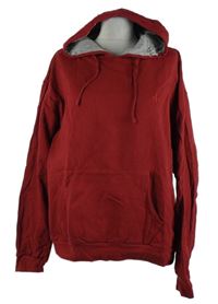 Pánská karmínová mikina s kapucí Korrekt 