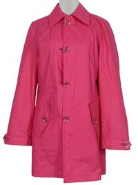 Dámský růžový šusťákový podzimní kabát 