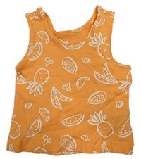 Oranžový top s ovocem Primark