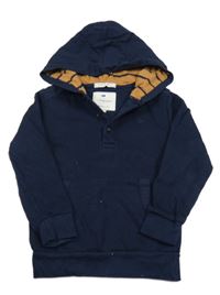 Tmavomodrá mikina s kapucí Jasper Conran