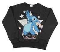 Tmavošedá mikina se Stichem Disney
