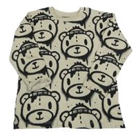 Béžové triko s medvědy Next