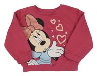 Tmavorůžová mikna s Minnie C&A