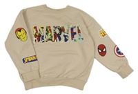 Béžová mikina - Avengers Marvel