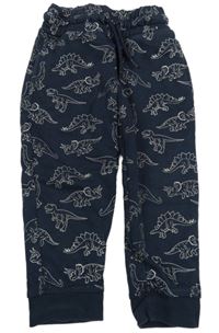 Tmavomodré tepláky s dinosaury Primark