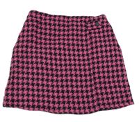 Růžovo-černá vzorovaná sukně Primark