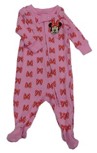 Růžový overal s mašlemi a Minnie Disney