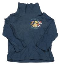 Tmavomodré triko s rolákem a Tlapkovou patrolou Nickelodeon