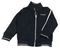 Černá sportovní propínací mikina s nápisem WE 