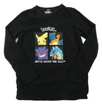 Černá fleecová mikina - Pokémon