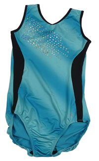 Modro-zeleno-černé cvičební body s flitry Decathlon