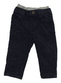 Tmavomdoré manšestrové kalhoty H&M