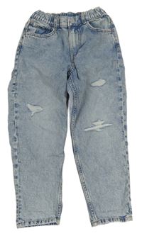 Světlemodré loose fit rifle s prošoupáním H&M