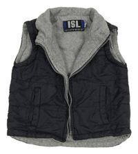 Tmavošedá šusťáková zateplená vesta Hoppers