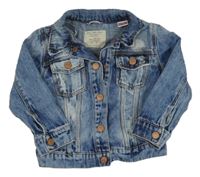 Modrá riflová bunda s prošoupáním Zara