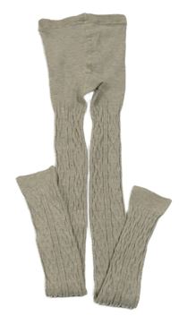 Béžové vzorované punčochové legíny H&M