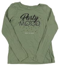 Khaki triko s nápisem Y.F.K.