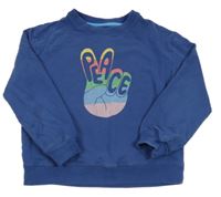 Tmavomodrá mikina s logem Miniboden