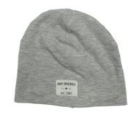 Šedá melírovaná čepice s nášivkou H&M