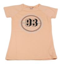 Broskvové sportovní tričko s nápisem Ergeenomixx