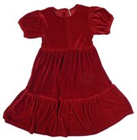 Červené sametové šaty George 