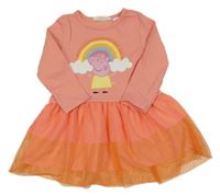 Broskvovo-tylové šaty s Pepinou H&M
