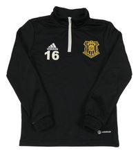 Černá fotbalová mikina s logem Adidas