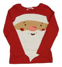 Červené triko se Santou H&M