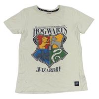 Smetanové tričko s erbem - Harry Potter M&S